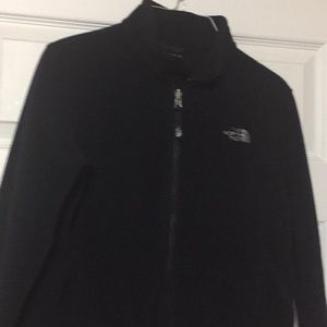 Girls large north face black jacket